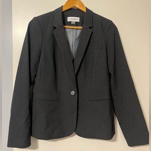 Calvin Klein One-Button Blazer